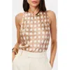 Cami Nyc Floriana Racerback Silk Cami In Macro Dot