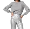 Cami Nyc Gama Sweater In Silver Metallic In Silver