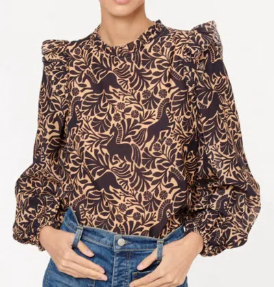 Cami Nyc Georgine Top In Wild Horses In Brown