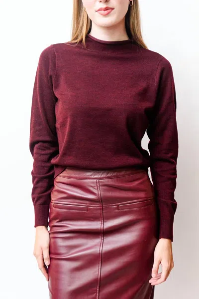 Cami Nyc Gwen Sweater In Burgundy In White