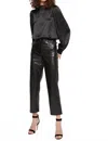 Cami Nyc Hanie High-waisted Vegan Pant In Black In Black