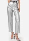 Cami Nyc Hanie Vegan Leather Pant In Silver In Silver