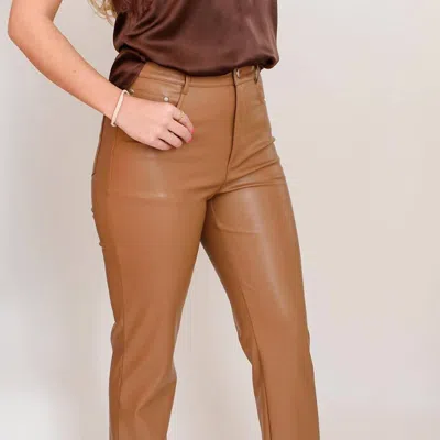 Cami Nyc Hanie Vegan Leather Pant In Brown