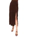 Cami Nyc Idris Suede Skirt In Malt