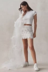 Cami Nyc Ilima Floral Appliqué Mini Skirt In White