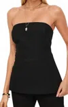 Cami Nyc Lliya Strapless Top In Black In Black