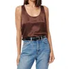 Cami Nyc Jane Silk Charmeuse Tank In Gold
