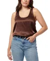 Cami Nyc Jane Silk Charmeuse Tank In Chocolate