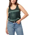 Cami Nyc Jane Silk Charmeuse Tank In Hunter