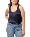Cami Nyc Jane Silk Charmeuse Tank In Navy
