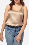Cami Nyc Jane Silk Charmeuse Tank In Champagne