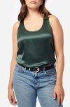 Cami Nyc Jane Silk Charmeuse Tank In Hunter
