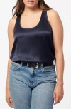 Cami Nyc Jane Silk Charmeuse Tank In Navy