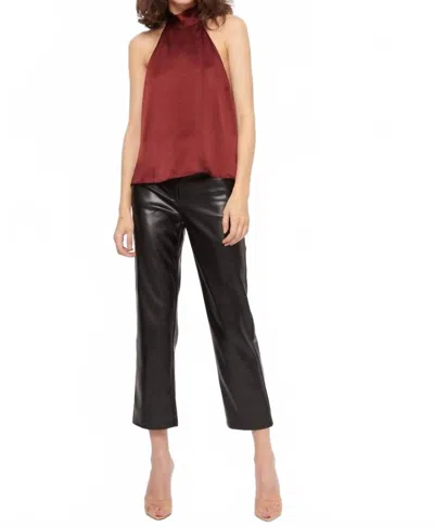 Cami Nyc Janice Halter-neck Top In Currant In Red