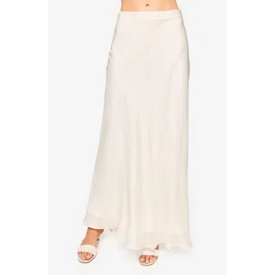 Cami Nyc Jayna Metallic Maxi Skirt In Cream
