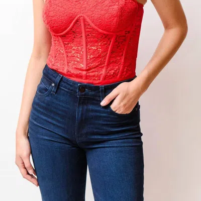 Cami Nyc Jora Bodysuit In Red