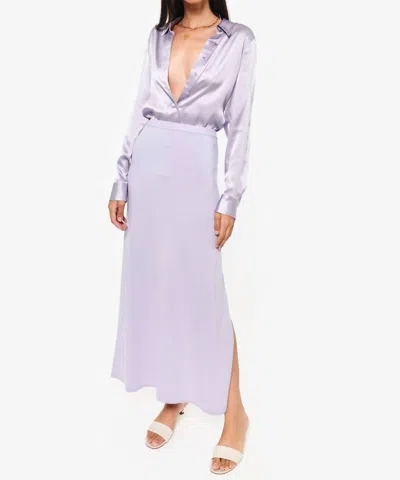 Cami Nyc Jovina Knit Midi Skirt In Moonflower In Purple