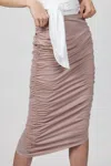 Cami Nyc June Skirt In Portabello In Gold