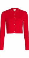 Cami Nyc Kimra Cotton Cardigan In Red In Red