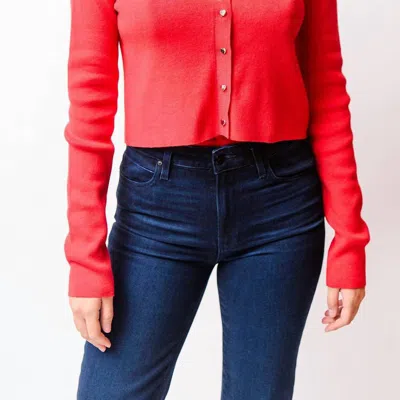 Cami Nyc Kimra Cotton Cardigan In Red