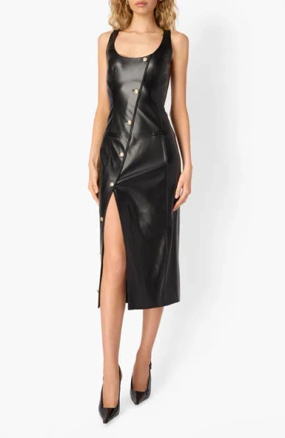 Cami Nyc Kirby Faux Leather Dress In Black