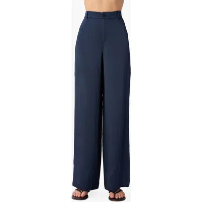 Cami Nyc Kyley Crepe Silk Wide Leg Pants In Blue