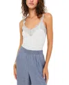 Cami Nyc Lani Lace Trim Rib Tank Top In White