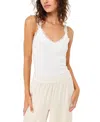Cami Nyc Lani Lace Trim Rib Tank Top In White