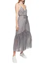 Cami Nyc Laurel Dress In Black Mini Gingham In Gray