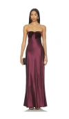 Cami Nyc Lavinia Gown Cranberry In Red