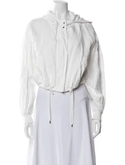 Pre-owned Cami Nyc Linen Jacket In White