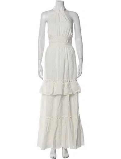 Pre-owned Cami Nyc Linen Long Dress In Neutral