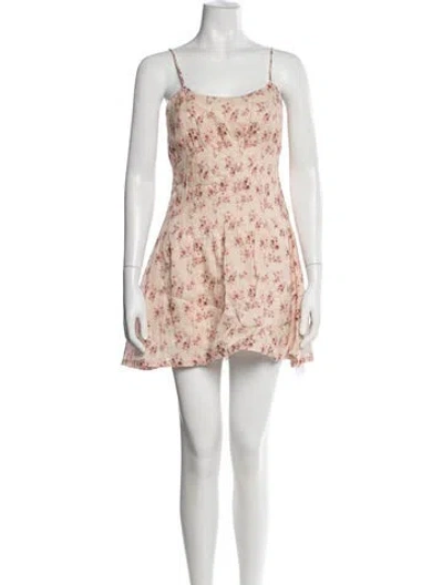 Pre-owned Cami Nyc Linen Mini Dress W/ Tags In Neutrals