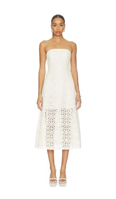 Cami Nyc Lisboa Strapless Crochet Dress In White