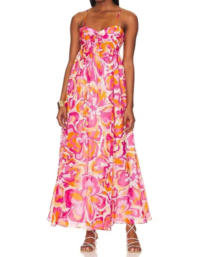 Cami Nyc Loa Dress In Retro Floral In Pink