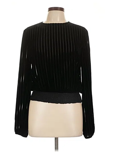 Pre-owned Cami Nyc Long Sleeve Top Black Turtleneck Tops