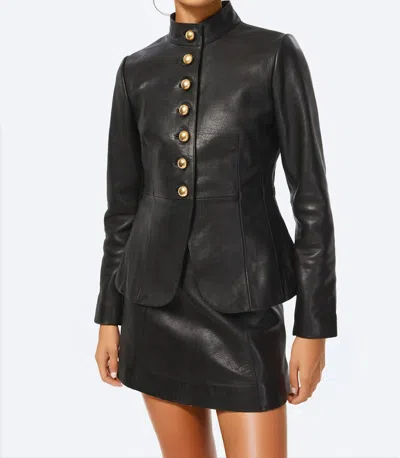 Cami Nyc Lorraine Genuine Leather Jacket In Black