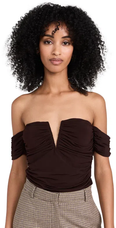Cami Nyc Louis Bodysuit In Clove In Brown