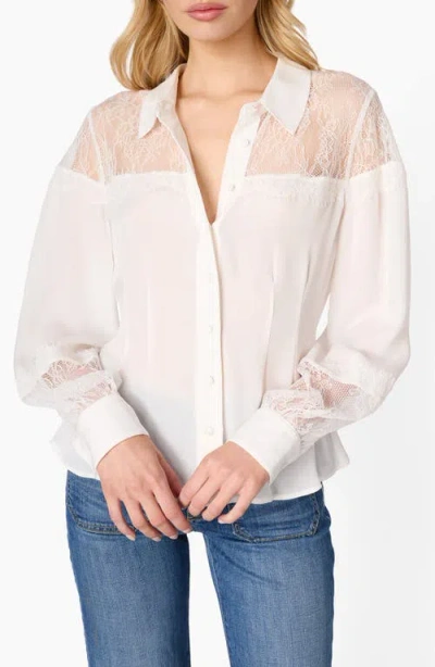 Cami Nyc Lucena Silk Shirt In White