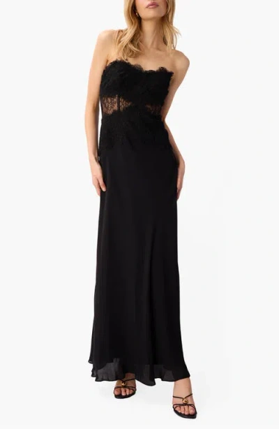 Cami Nyc Lucienne Strapless Gown In Black