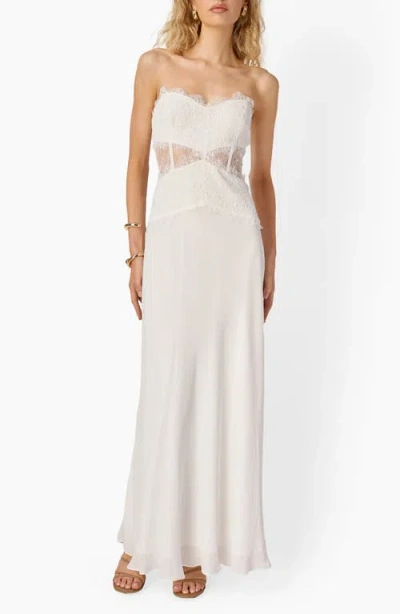 Cami Nyc Lucienne Strapless Gown In White