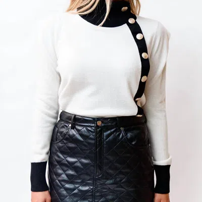 Cami Nyc Macy Vegan Leather Skirt In Black