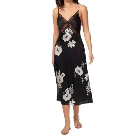 Cami Nyc Marilyn Dress In Black Botanical In Multi