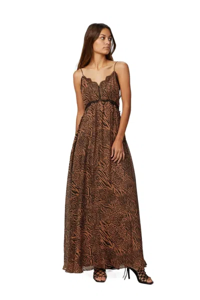 Cami Nyc Marley Maxi Dress In Jungle In Brown
