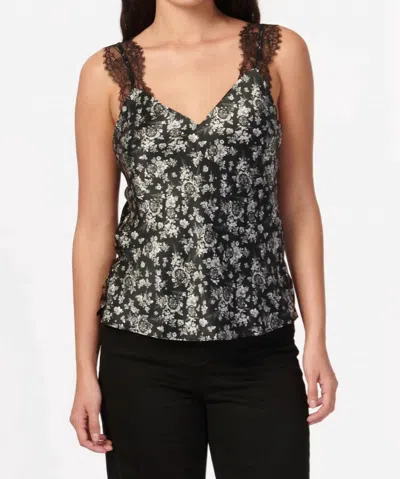 Cami Nyc Marlo Cami Tee In Black/white In Multi
