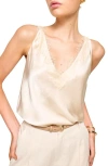 Cami Nyc Marris Sleeveless Silk Top In Bone