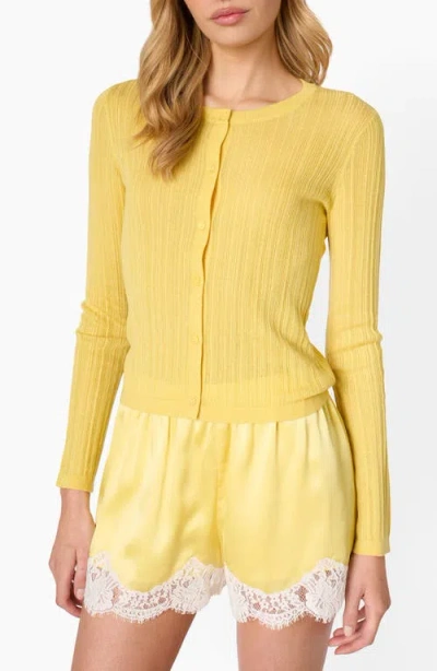 Cami Nyc Maura Lightweight Cardigan In Yellow