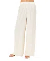 Cami Nyc Medina Metallic Chiffon Pant In White