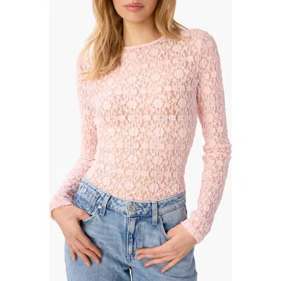 Cami Nyc Meli Lace Long Sleeve Shirt In Pink