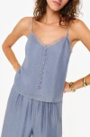 Cami Nyc Melisa Metallic Lace Trim Camisole